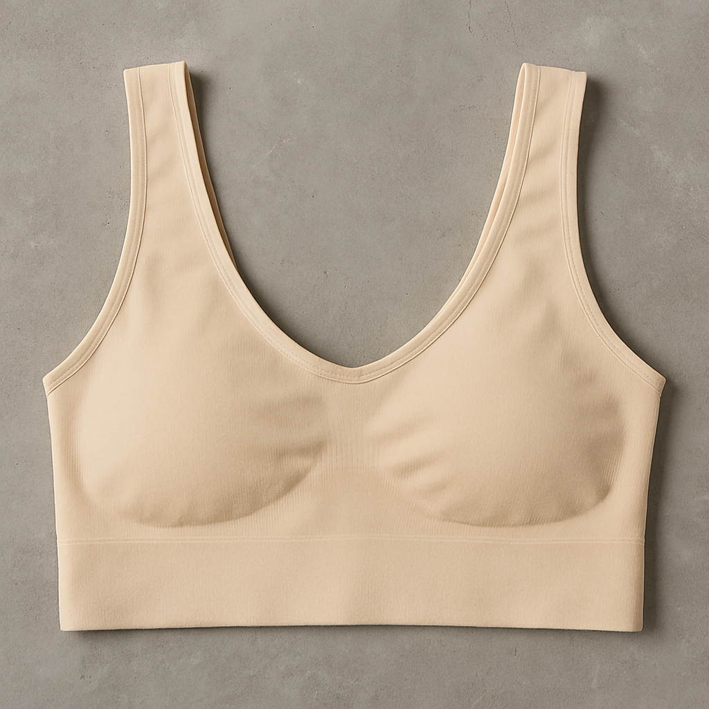 Ladies Air Bra – Soft Jersey Fabric, Plain Non-Padded Design, Comfortable &amp; Lightweight Everyday Wear Lingerie in Skin Color ( Stretchable Size )