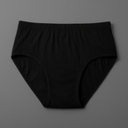 Jersey Plain Panty for Women – High Quality Soft &amp; Lightweight Fabric, Black (S, M, L)