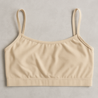 Teenagers’ Malai Non-Padded Bra – Soft, Lightweight &amp; Comfortable Everyday Wear Lingerie, Plain Design in Beige, Sizes 28, 30, 32