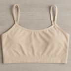 Teenagers’ Malai Non-Padded Bra – Soft, Lightweight &amp; Comfortable Everyday Wear Lingerie, Plain Design in Beige, Sizes 28, 30, 32