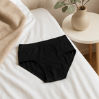 Jersey Plain Panty for Women – High Quality Soft &amp; Lightweight Fabric, Black (S, M, L)