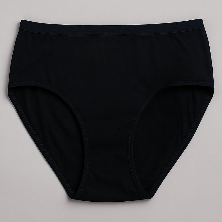 Jersey Plain Panty for Women – High Quality Soft &amp; Lightweight Fabric, Black (S, M, L)