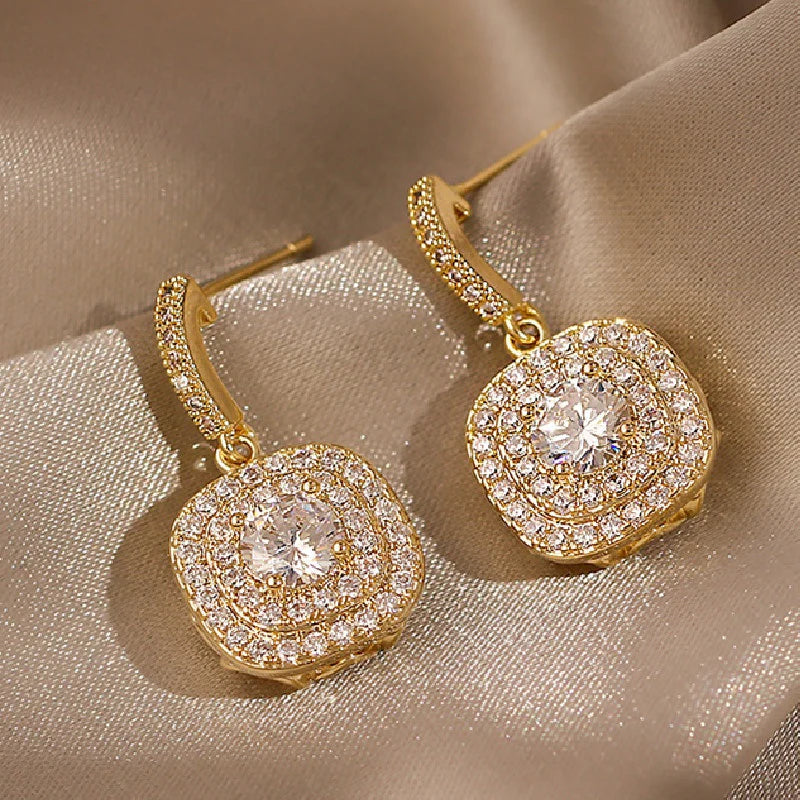 Crystal Earrings – Sparkling Dangle Earrings for Party &amp; Everyday Wear - Earings For Girls ( PJT-990 )