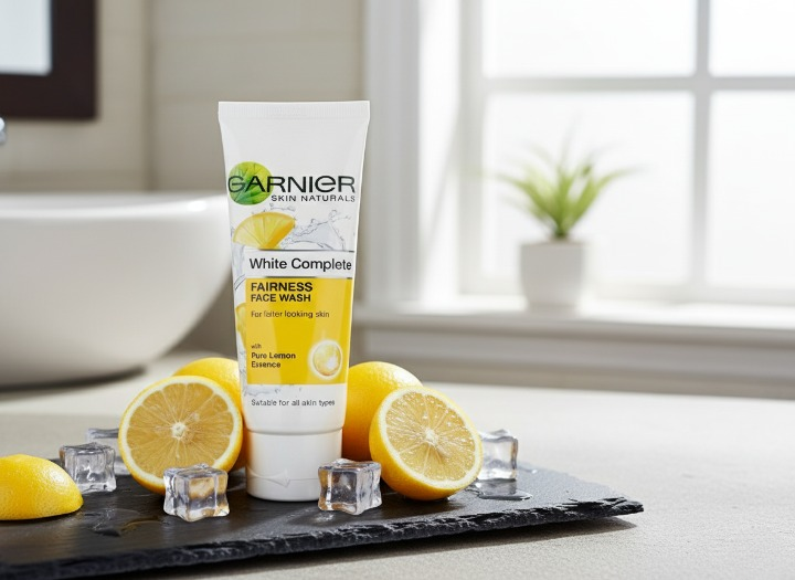 Garnier Pure Lemon Essence Face Wash – 100g Brightening Daily Cleanser for Fresh, Oil-Free &amp; Radiant Skin | Gentle Liquid Formula