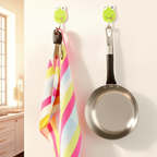 Pack Of 3 Self Adhesive Wall Hooks – Waterproof Cartoon Sticky homes for Home &amp; Kitchen | Heavy Duty Multipurpose Storage Hooks | Easy No-Drill Installation | Strong Adhesive for Glass, Wood, Plastic, Stainless Steel | (Random Color)