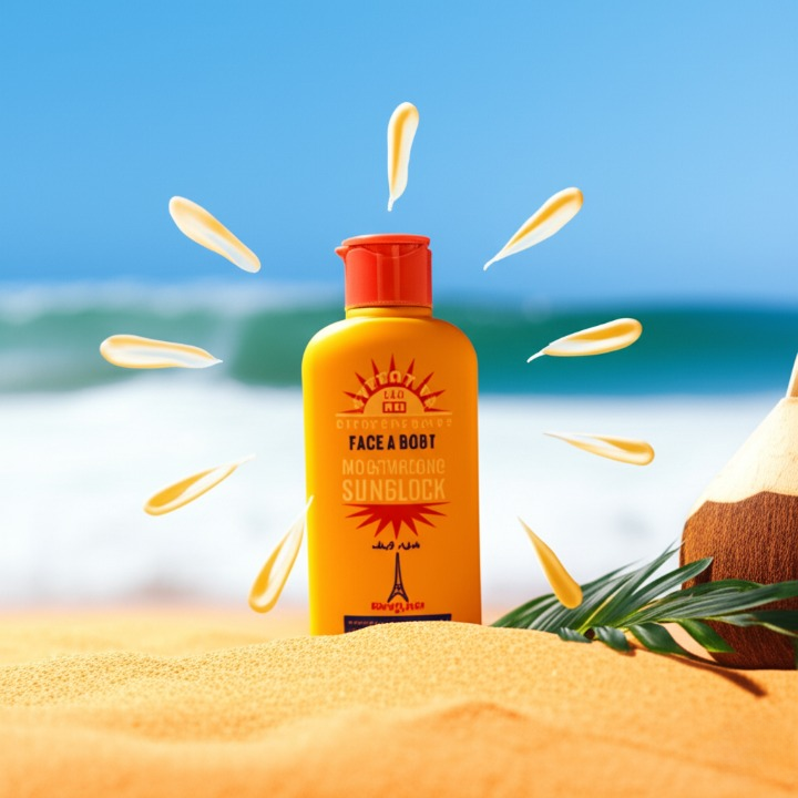 Good Life Paris SPF 60 Face &amp; Body Moisturizing Sunblock with Vitamin E – UV Protection Cream for Brighter, Softer, and Glowing Skin – Daily Use 200ml | Sunblock