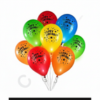 5Pcs Light Up LED Balloons HBD – Glowing Party Balloons for Birthday, Anniversary, Wedding, New Year, and Celebration Decorations