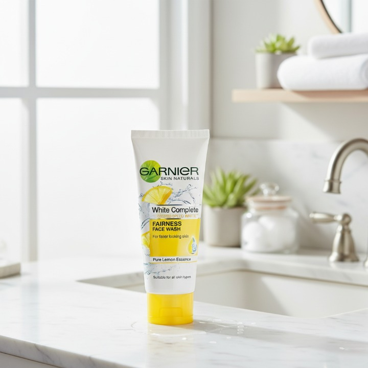 Garnier Pure Lemon Essence Face Wash – 100g Brightening Daily Cleanser for Fresh, Oil-Free &amp; Radiant Skin | Gentle Liquid Formula