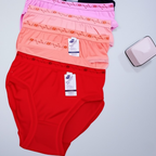 Pack of 3 Women’s Underwear – Comfortable Lycra Banyan Fabric Panties for Everyday Wear, Available in Sizes S, M, and L – Soft, Stretchable, and Breathable Innerwear (Random Color)