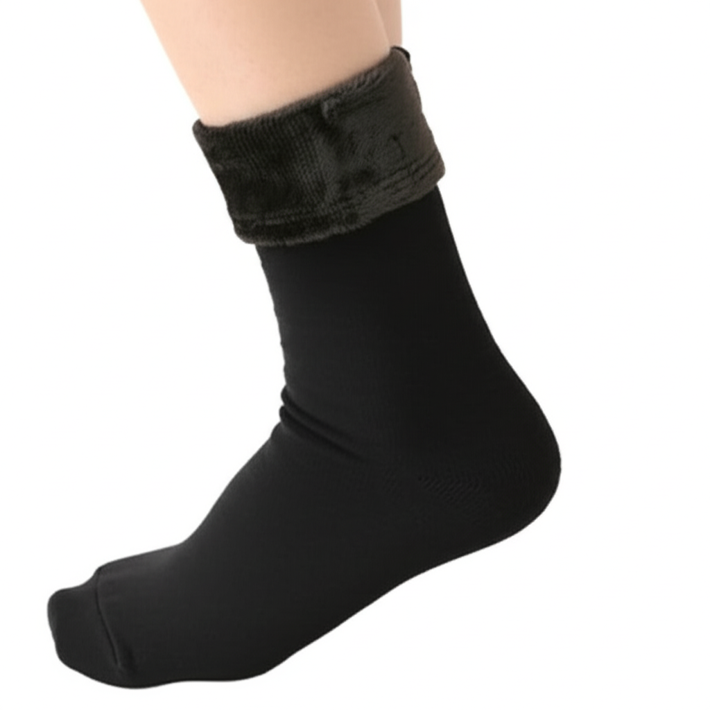 Women’s Woolen Quarter Socks – Pack of 2 , Soft &amp; Warm Winter Wear, Elegant Style, Flexible Size, Comfortable Daily Use, Available in Black &amp; Skin Colors (1 Pair)