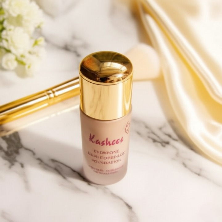Kashees Eventone High Coverage Foundation – Full Coverage Matte Creamy Foundation for Flawless Skin – Lightweight, Long-Lasting (24H) Makeup Base for All Skin Types – Bridal, Party &amp; Daily Wear - 20ml