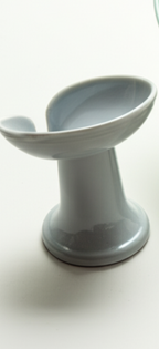 Ceramic Soap Holder with Drain – Elevated Design Bathroom Sink Dish for Bar Soaps