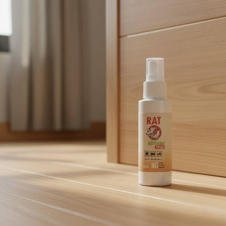 Rat Repellent Spray 50ml – Natural, Safe &amp; Non-Toxic Rodent Deterrent for Home, Kitchen, Car, and Storage Areas