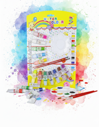 Water Color Painting Set with Brushes and Palette – Vibrant Watercolor Paints, High-Quality Brushes, and Mixing Palette for Artists, Students, and Hobbyists