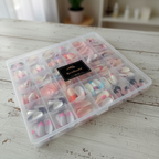 288 Pcs French Nails Set – Multicolor ABS Plastic Nail Tips, Smooth &amp; Even Coverage, Durable, Easy-to-Apply, Perfect for DIY &amp; Professional Manicures