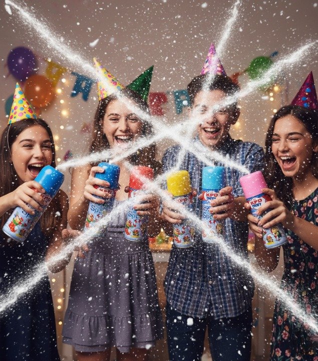 Pack of 2 Snow Spray for Party – 100ml Each, Fun Celebration Spray for Birthdays, Weddings, New Year and Events