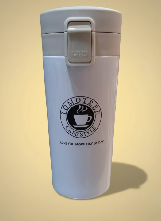 Hot &amp; Cold Stainless Steel Vacuum Flask – 380ml | Double Wall Insulated Water Bottle | Leakproof Coffee &amp; Tea Thermos Travel Mug (Random Color)