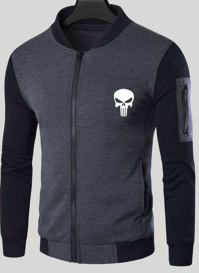 New Winter Collection Printed Zipper Jacket for Men &amp; Boys – French Fleece, Premium Quality, Stylish, Warm &amp; Comfortable Winter Wear (M, L, XL)