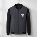 New Winter Collection Charcoal Grey Gym Printed Zipper Jacket for Men &amp; Boys – French Fleece, Premium Quality, Stylish &amp; Comfortable Winter Wear