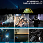 Rechargeable Flashlight | Usb charging headlamp | Waterproof Torch light  TD-20