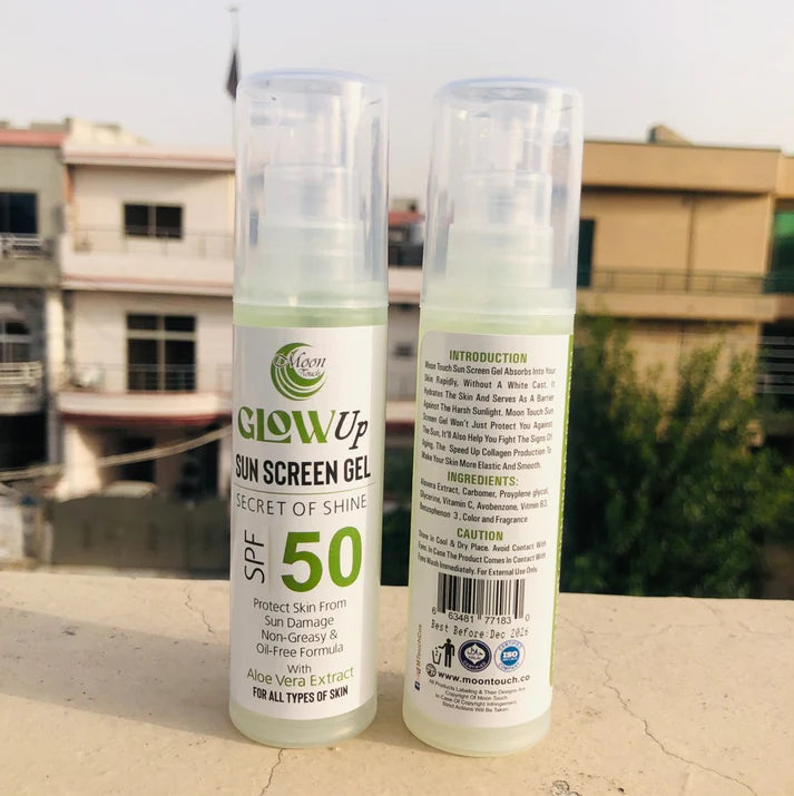 GLOWUP SUN SCREEN GEL SECRET OF SHINE 50 spf (50ml)