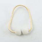 Curtain Buckle Magnetic Clip Bead Curtain Tie back Hanging Ball Curtain (1 pair) - (random color)