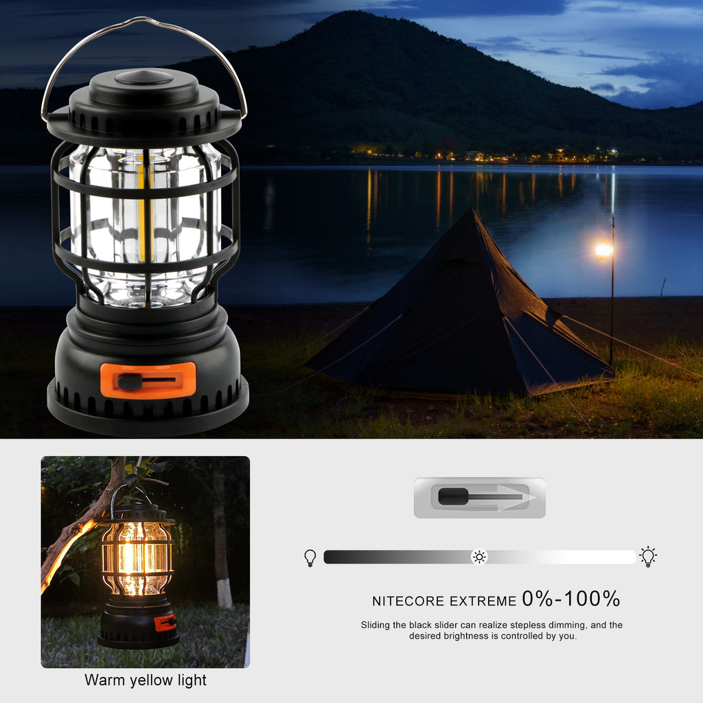 Handle LED Camping Lantern Rechargeable Tent lamp solar powered camping lamp for outdoor(random color)