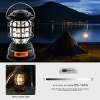 Handle LED Camping Lantern Rechargeable Tent lamp solar powered camping lamp for outdoor(random color)