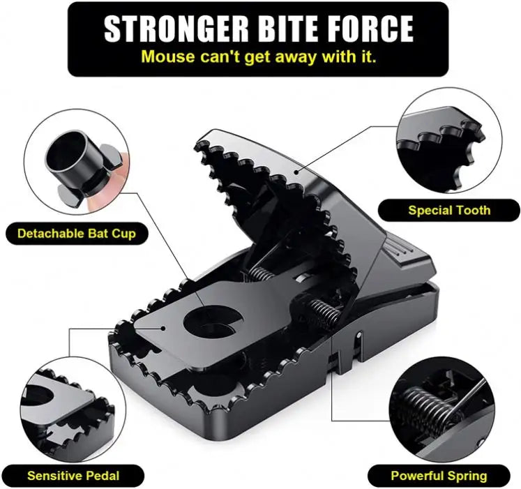 Heavy Duty Plastic Mouse Trap | Reusable Mouse Catcher | Best Quality Mouse Trap - Trap For Mouse
