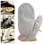 Multipurpose Wire Dishwashing Gloves | Dishwashing Rags for Wet and Dry, Steel Wire Miracle Cleaning Cloth with Glove Shape, Non-Scratch Wire Dish Cloths for Washing Dishes, Kitchen | Anti-heat aluminium gloves
