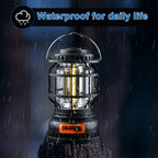 Handle LED Camping Lantern Rechargeable Tent lamp solar powered camping lamp for outdoor(random color)