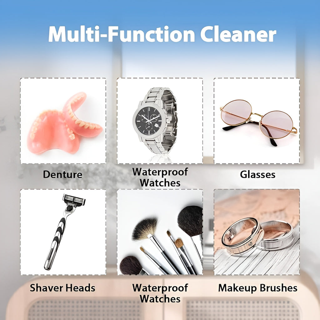 Ultrasonic Cleaner Jewelry Watch Eye Glasses Ring Makeup Brush Cleaning Machine (Random color)