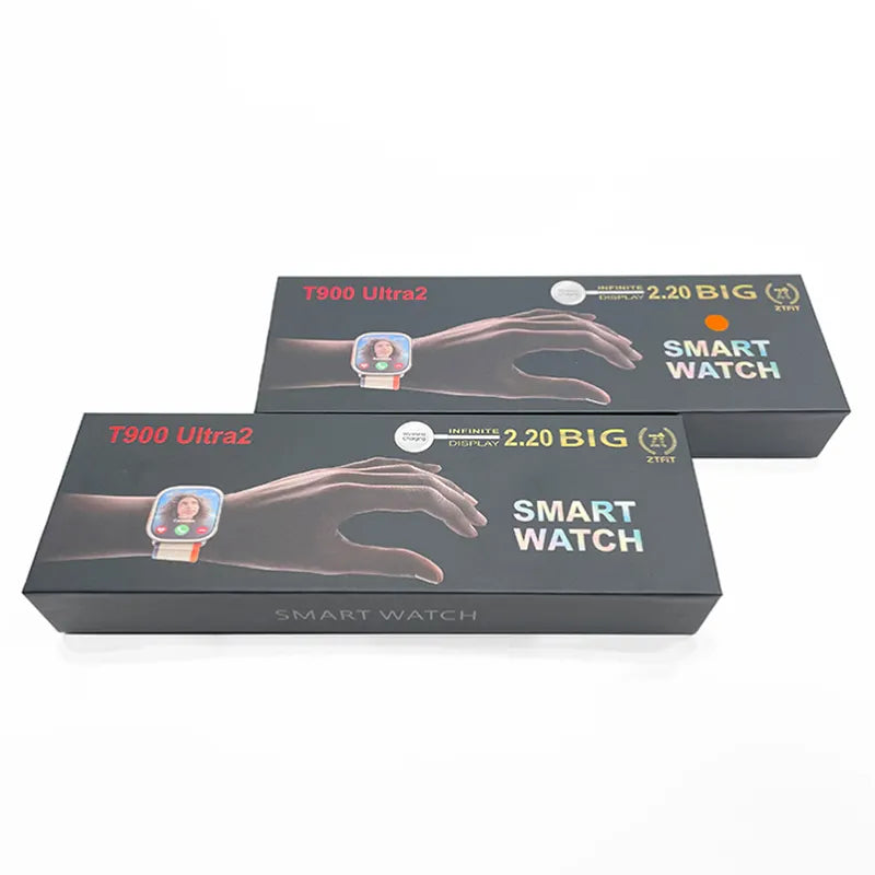 Upgraded Model T900 *Ultra2 Smart Watch with Charger (Box Pack) (Mix/Random color)
