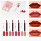 4-in-1 Trending Lipstick Set – Cigarette-Shaped Matte Lipsticks, Long-Lasting, Easy to Apply, Non-Sticky &amp; Fade-Resistant Lip Gloss for Makeup Lovers