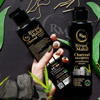 Rivaaj Mahal Charcoal Shampoo - Best Quality Shampoo | Charcoal Shampoo | Rivaj Mahal - 200ml