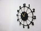 Retro Design 3D Wooden wall clock for Living Room Retro Decor Wall Clock