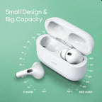 3.1 JOYROOM TWS Active Noise Cancelling ANC Earbuds With Premium Case - White Earbuds Joyroom