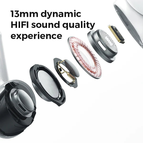 T03S PRO JOYROOM TWS Active Noise Cancelling ANC Earbuds - White Earbuds Joyroom