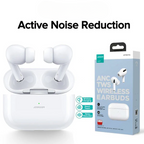 3.1 JOYROOM TWS Active Noise Cancelling ANC Earbuds With Premium Case - White Earbuds Joyroom