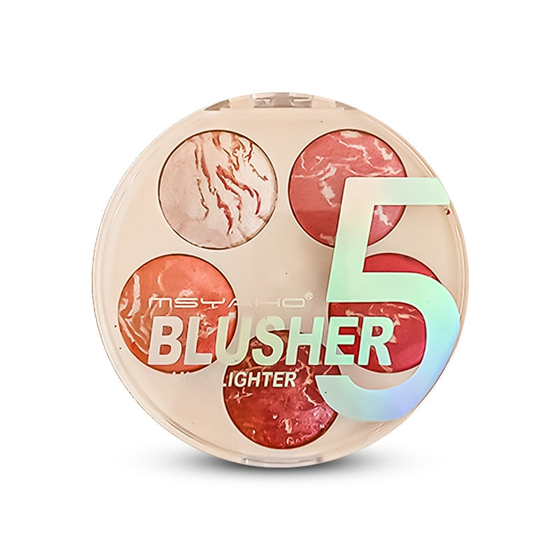 5-in-1 MSYAHO Professional Makeup Palette – 3D Highlighter, Blusher, Contour, Bronzer &amp; Illuminator All-in-One Kit