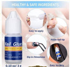 Pack of 5 – Strong Nail Glue for Nail Art, Decorations &amp; Artificial Nails – Quick-Drying Adhesive for Press-Ons, Nail Tips, Rhinestones &amp; DIY Manicure