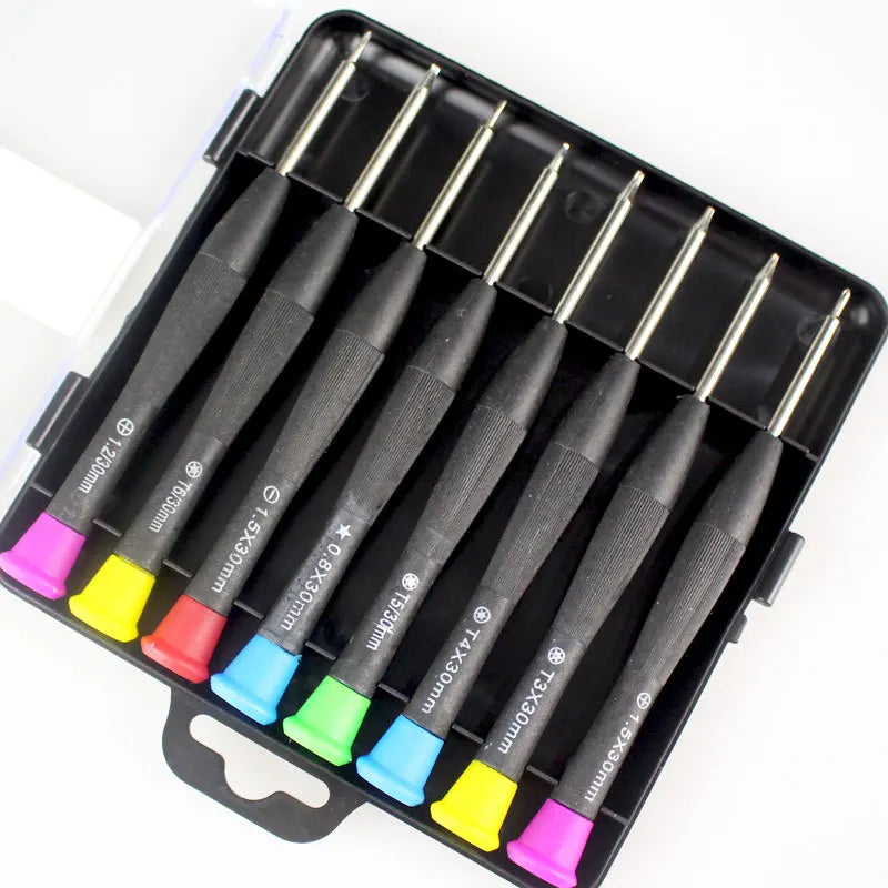 8 in 1 Screwdriver Set for mobile laptops and tablets repairing SH-6308A  (random color)