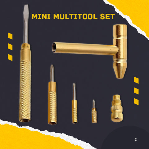 5 in1 Multifunction Mini Craft Strong Hammer and Screwdriver Hand Tools Set