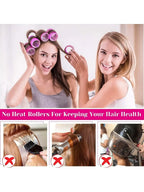 Magic Hair Roller Self-Grip Holding Rollers Hairdressing Curlers Hair Design Sticky Cling Style (12 Pcs) (random color)