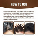 Anti-Greying Hair Spray | Drakkar Spray for Hair | Organic Ganoderma Inverted Essence for Grey Hair | Darkens Hair Naturally Without Damage - 30ML