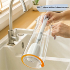 Long Handle Cup Cleaner Brush - Sponge Bottle Cleaner Brush for Cups, Water Bottles ( Random Color)