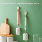 Long Handle Cup Cleaner Brush - Sponge Bottle Cleaner Brush for Cups, Water Bottles ( Random Color)