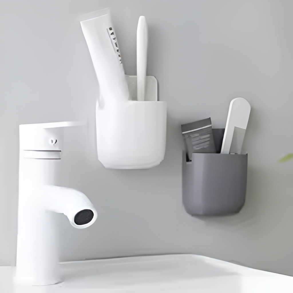 1 Pcs U Shape Wall Mounted Mobile And Remote Holder | Wall Mounted Storage Case for Remote, Toothbrush, Mobile Phone Plug Holder | Multifunctional Storage Holder (random color)