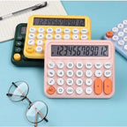 Calculator  | Mechanical Buttons  for Desktop financial accounting (random color)cell operated