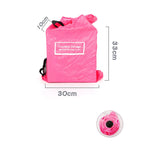 Eco-friendly Roll Up Reusable Polyester Foldable Grocery Bag Shopping Bag  (random color)